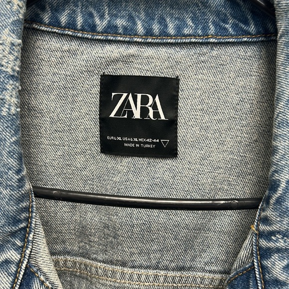 Zara Blue Denim Jacket - Picture 2 of 3